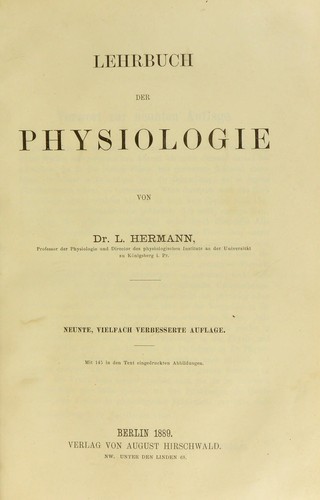 Lehrbuch der Physiologie