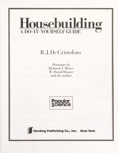 Housebuilding : a do-it-yourself guide