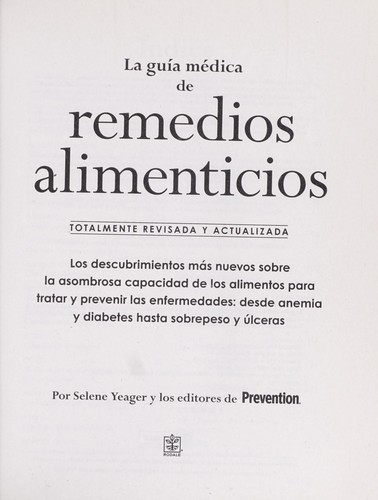 La guía médica de remedios alimenticios