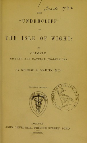 The 'Undercliff' of the Isle of Wight