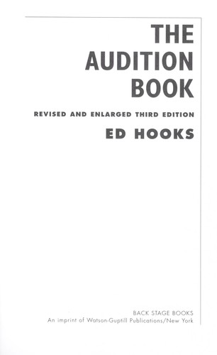 The audition book : Winning strategies for breaking into theater, film, and television