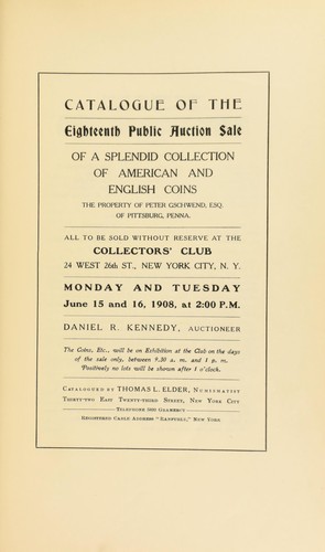 Catalogue of the Eighteenth Public Auction Sale