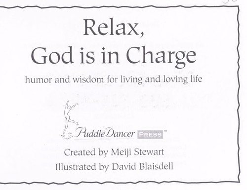 Relax, God is in charge