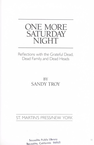 One more Saturday night