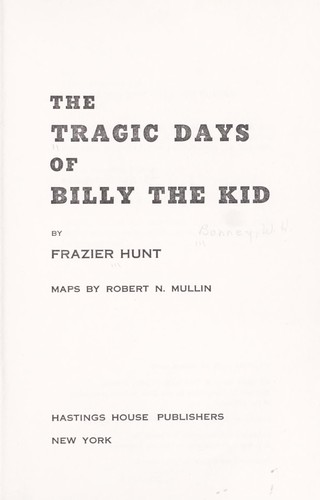 The tragic days of Billy the Kid.