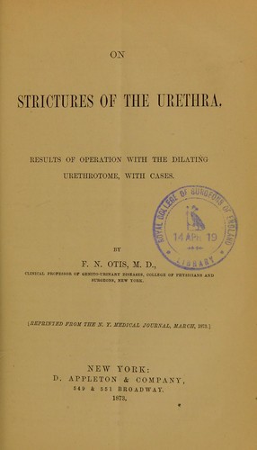 On strictures of the urethra