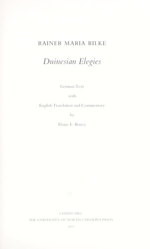 Duinesian elegies