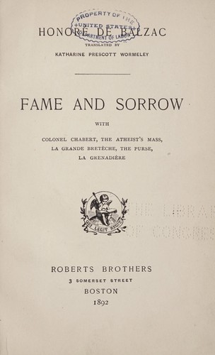 Fame and sorrow
