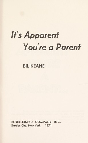 It's apparent you're a parent.