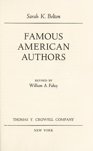 Famous American Authors