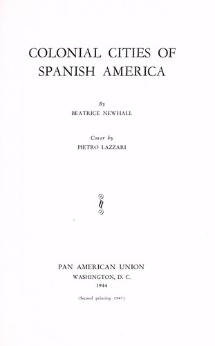 Colonial cities of Spanish America