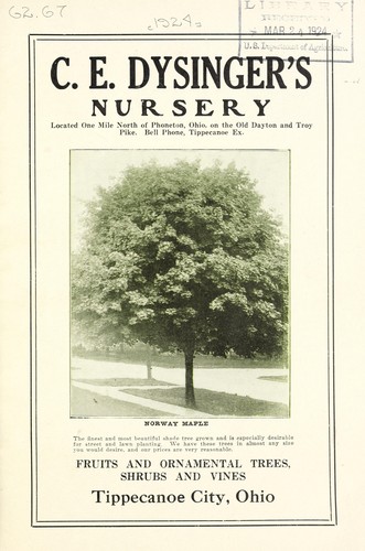 Fruits and ornamental trees, shrubs and vines