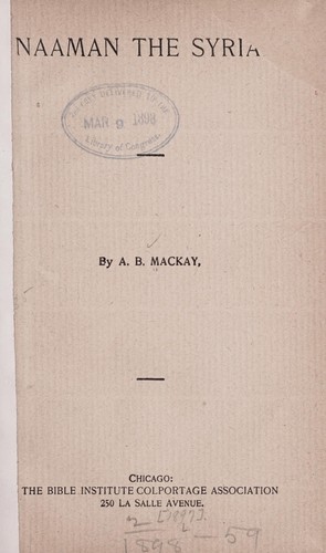 Naaman the Syrian