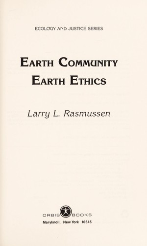 Earth community earth ethics