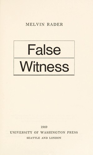 False witness