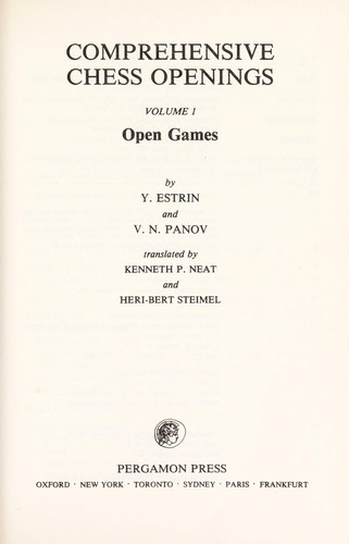 Comprehensive chess openings