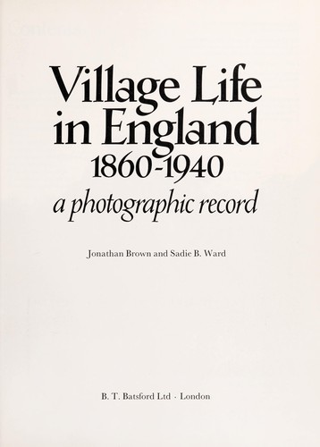 Village Life in England, 1860-1940