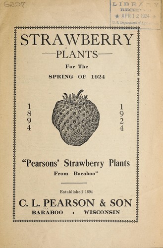 Strawberry plants for the spring of 1924