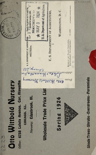 Wholesale trade price list