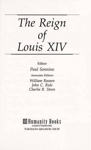 The Reign of Louis XIV