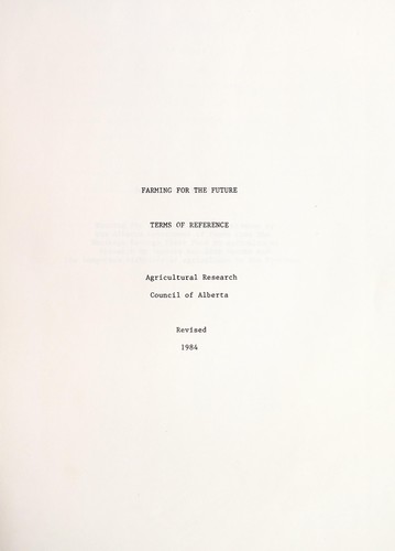 Farming for the future