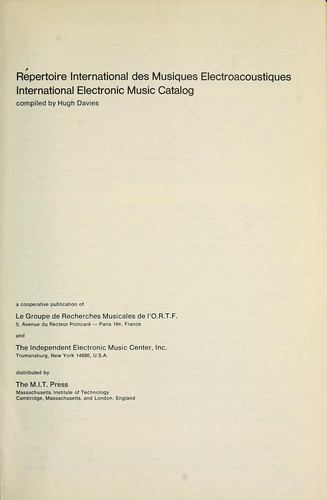 Repertoire international des musiques electro-acoustiques
