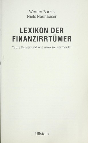 Lexikon der Finanzirrtu mer
