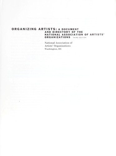 Organizing artists