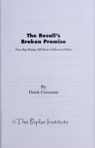 The Recall's broken promise