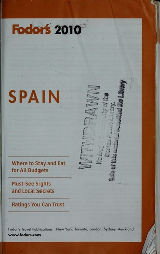 Fodor's 2010 Spain