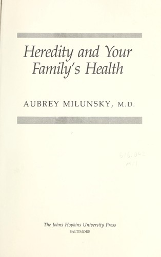 Heredity and your family's health