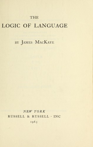 The logic of language.