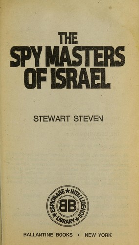 The spy masters of Israel
