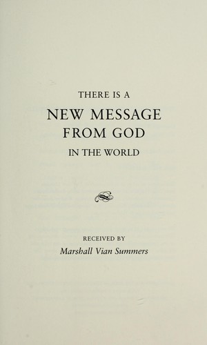 There is a new message from God in the world