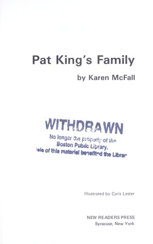Pat King's Family (Laubach Way to Reading Series)