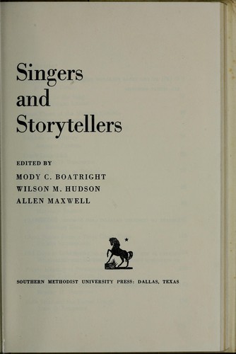 Singers and storytellers