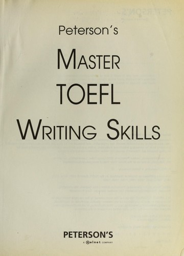 Peterson's master TOEFL writing skills