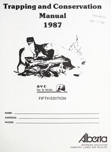 Trapping and conservation manual