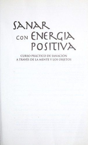 Sanar con energi a positiva