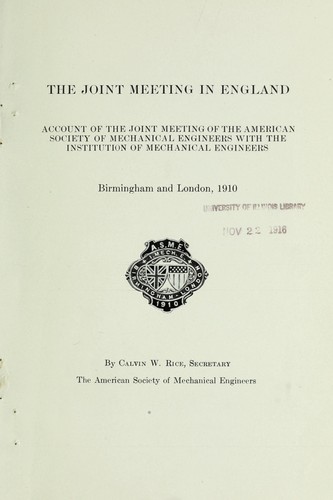 The joint meeting in England