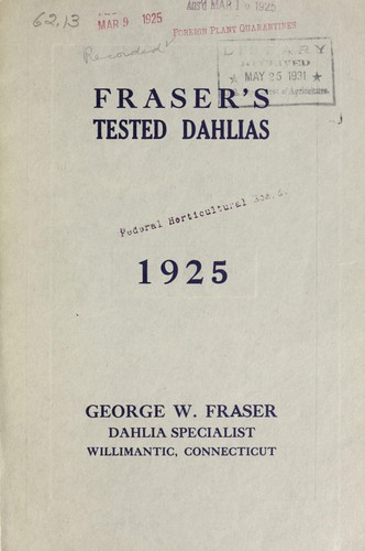 Fraser's tested dahlias