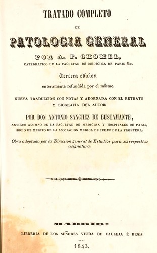 Tratado completo de patolog©Ưa general ...