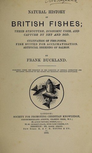 Natural history of British fishes