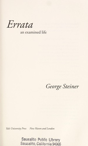 Errata : an examined life