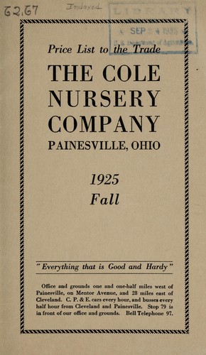 Price list to the trade