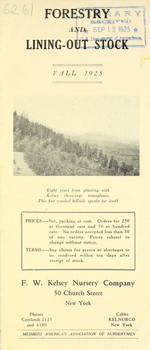 Forestry and lining-out stock