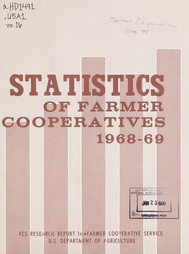 Statistics of farmer cooperatives, 1968-69