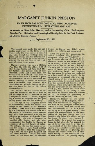 Margaret Junkin Preston