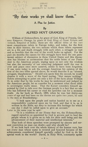 By their works ye shall know them