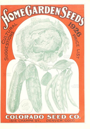 Home garden seeds 1926